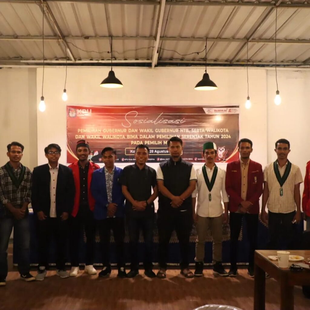KPU Sosialisasi PILKADA 2024, Di Hadiri OKP Cipayung Plus Kota Bima