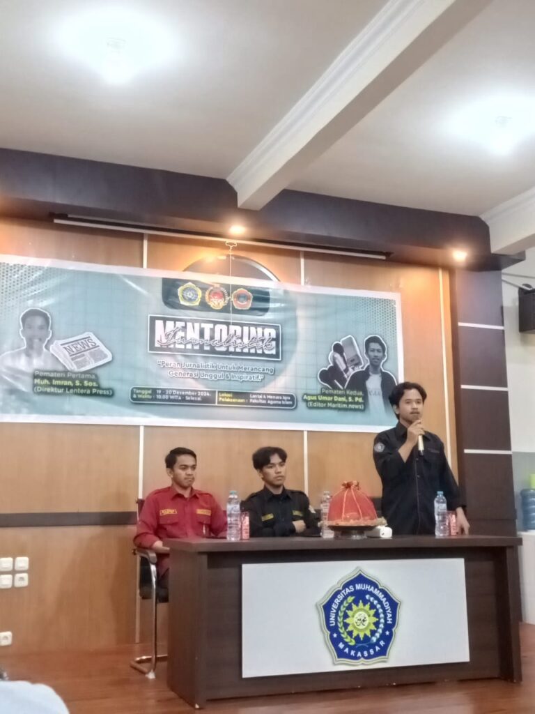 Pembukaan Mentoring Jurnalistik, Ini Pesan Wakil Ketua BEM FAI dan Ketua HMJ PAI