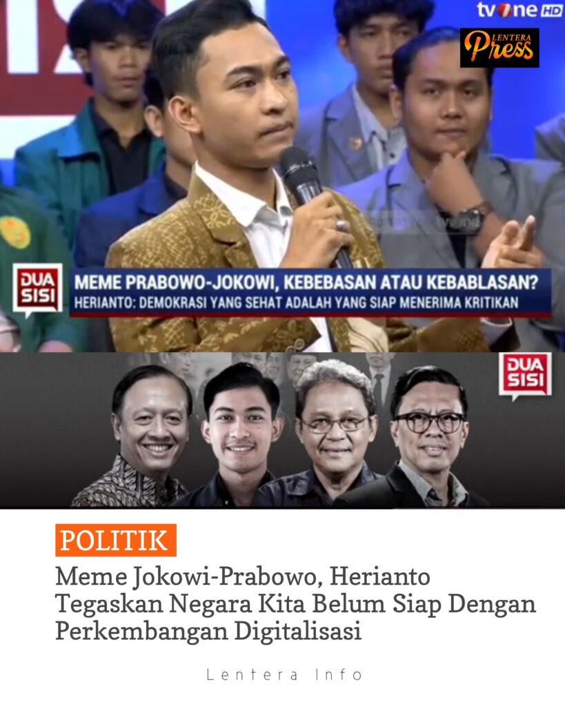 Meme Jokowi-Prabowo, Herianto Tegaskan Negara Kita Belum Siap Dengan Perkembangan Digitalisasi
