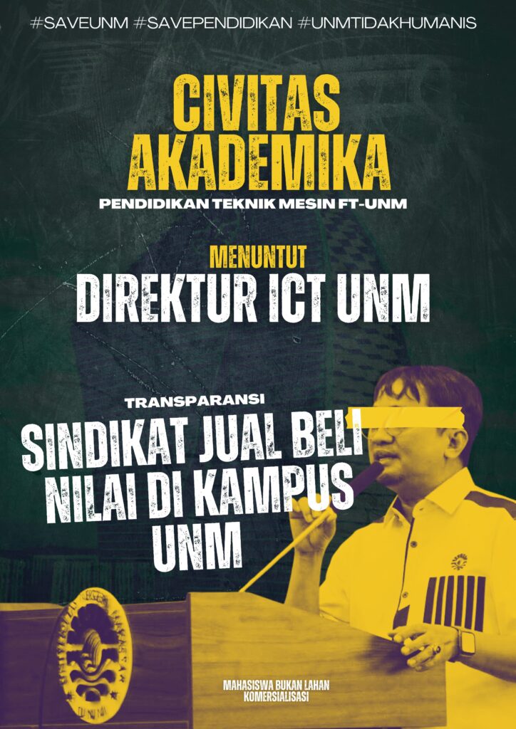Civitas Akademika Teknik Mesin FT-UNM: Desak Transparansi Sindikat Nilai