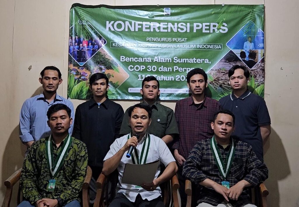 PP KAMMI Gelar Konferensi Pers Sikapi Bencana Alam Sumatera, COP30, dan Perpres 110 Tahun 2025