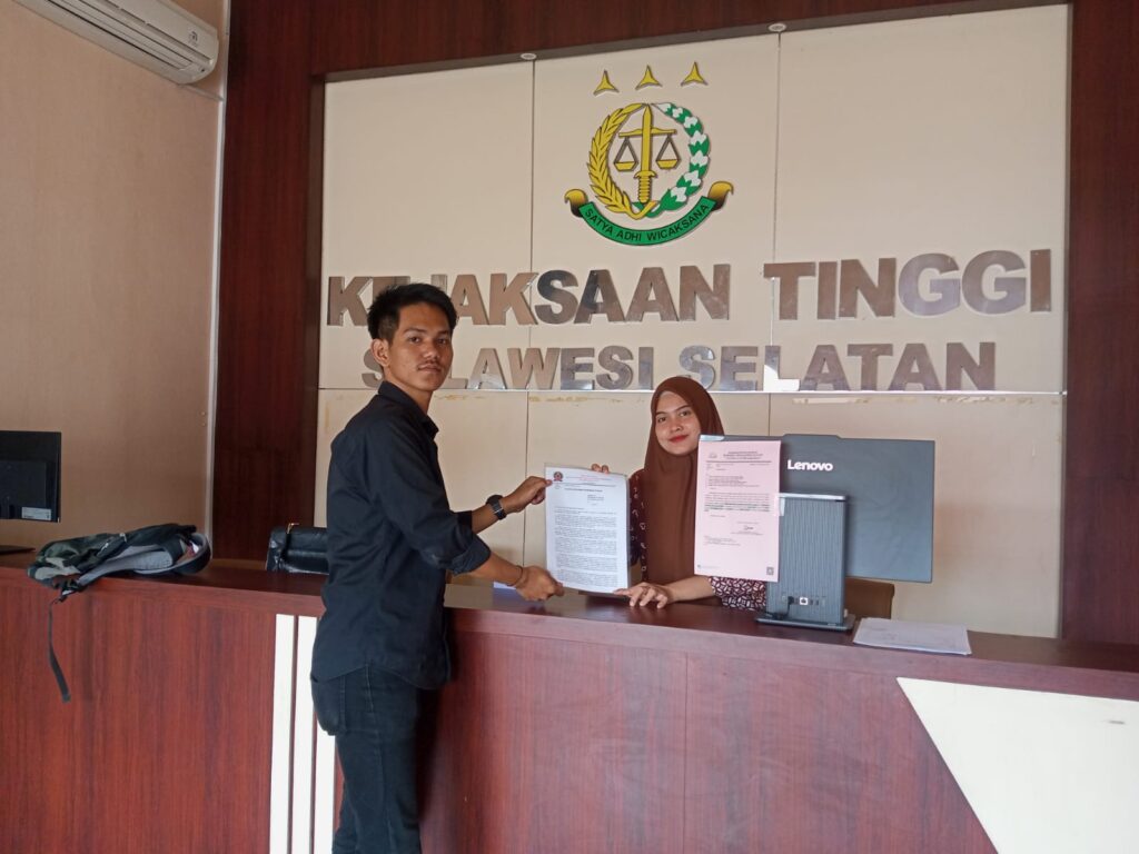 KPMB Sulsel Layangkan Laporan Dugaan Penyalahgunaan Wewenang Dinas Kesehatan Bantaeng kepada Kejati Sulsel