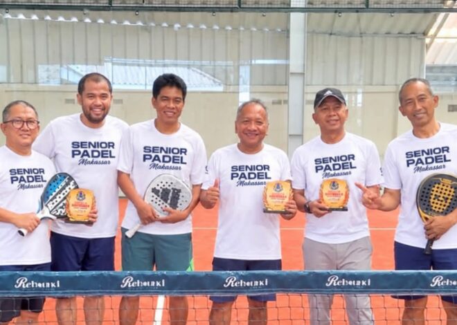 Huduri–Boy Sermani Juara Turnamen Padel Internal Senior Padel Makassar