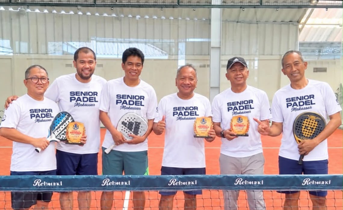Huduri–Boy Sermani Juara Turnamen Padel Internal Senior Padel Makassar